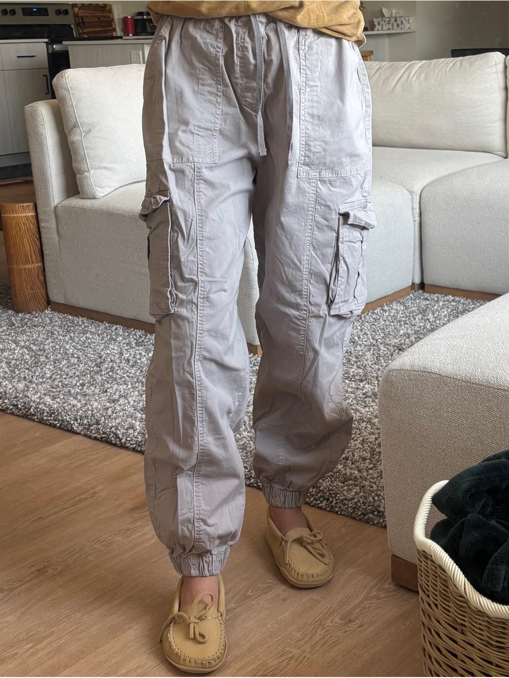 Garage Cargo Pants, size small, neutral color